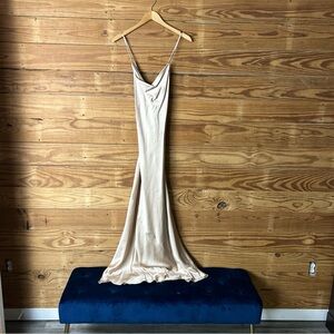 Show Me Your MuMu Cream Tuscany slip dress